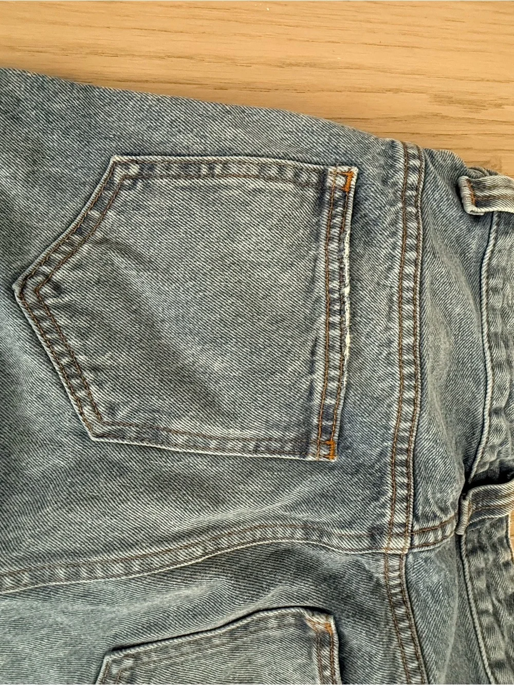 KHAITE High-Rise Straight Leg Jeans in Light Blue Wash - Picture 10 of 12